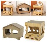 Maxbell Pet Cat Scratcher Board Bed Scratch Pad Pad Interactive Play Toy Durable Game Console