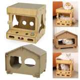 Maxbell Pet Cat Scratcher Board Bed Scratch Pad Pad Interactive Play Toy Durable Game Console