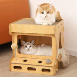 Maxbell Pet Cat Scratcher Board Bed Scratch Pad Pad Interactive Play Toy Durable Game Console