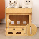 Maxbell Pet Cat Scratcher Board Bed Scratch Pad Pad Interactive Play Toy Durable Game Console