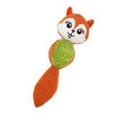 Maxbell Dog Squeaky Toy Dog Chew Toys Animal Small Dog Toys for Small Medium Dogs Orange