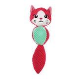 Maxbell Dog Squeaky Toy Dog Chew Toys Animal Small Dog Toys for Small Medium Dogs Rose Red