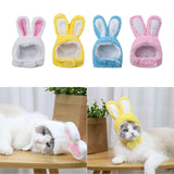 Maxbell rabbit Hat Headband Party Costume Accessory Headwear for Small Dogs White