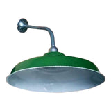 Maxbell Vintage Enamel Light Shade Bulb Guard Green Replacement Multi Functional 30cm Shallow