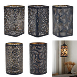 Maxbell Pendant Lamp Shade Clip On Chandelier Cover Metal Lampshade for Living Room Flower