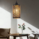 Maxbell Pendant Lamp Shade Clip On Chandelier Cover Metal Lampshade for Living Room Flower