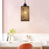 Maxbell Pendant Lamp Shade Clip On Chandelier Cover Metal Lampshade for Living Room Flower