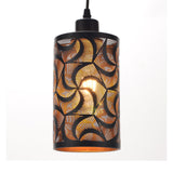 Maxbell Pendant Lamp Shade Clip On Chandelier Cover Metal Lampshade for Living Room Wave