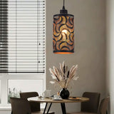 Maxbell Pendant Lamp Shade Clip On Chandelier Cover Metal Lampshade for Living Room Wave