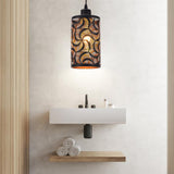 Maxbell Pendant Lamp Shade Clip On Chandelier Cover Metal Lampshade for Living Room Wave