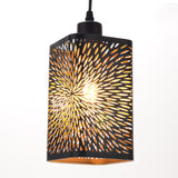 Maxbell Pendant Lamp Shade Clip On Chandelier Cover Metal Lampshade for Living Room Hollow out