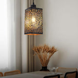 Maxbell Pendant Lamp Shade Clip On Chandelier Cover Metal Lampshade for Living Room Hollow out