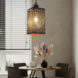 Maxbell Pendant Lamp Shade Clip On Chandelier Cover Metal Lampshade for Living Room Hollow out