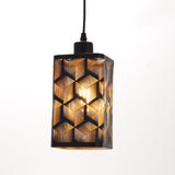 Maxbell Pendant Lamp Shade Clip On Chandelier Cover Metal Lampshade for Living Room Prismatic