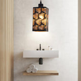 Maxbell Pendant Lamp Shade Clip On Chandelier Cover Metal Lampshade for Living Room Prismatic