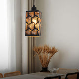 Maxbell Pendant Lamp Shade Clip On Chandelier Cover Metal Lampshade for Living Room Prismatic
