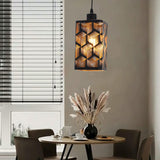 Maxbell Pendant Lamp Shade Clip On Chandelier Cover Metal Lampshade for Living Room Prismatic