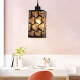 Maxbell Pendant Lamp Shade Clip On Chandelier Cover Metal Lampshade for Living Room Prismatic