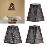 Maxbell Lamp Shade Wrought Iron Lampshade Metal Cage for Kitchen Home Decoration Meteor Point