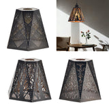 Maxbell Lamp Shade Wrought Iron Lampshade Metal Cage for Kitchen Home Decoration Meteor Point