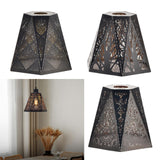 Maxbell Lamp Shade Wrought Iron Lampshade Metal Cage for Kitchen Home Decoration Meteor Point