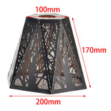 Maxbell Lamp Shade Wrought Iron Lampshade Metal Cage for Kitchen Home Decoration Forest Tree