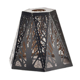 Maxbell Lamp Shade Wrought Iron Lampshade Metal Cage for Kitchen Home Decoration Forest Tree