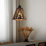 Maxbell Lamp Shade Wrought Iron Lampshade Metal Cage for Kitchen Home Decoration Forest Tree