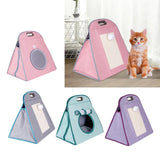 Maxbell Pet Carriers Kitten Carriers Collapsible Portable Tote Cat Carrier Bag Pink