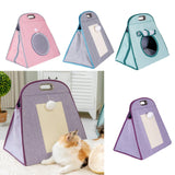 Maxbell Pet Carriers Kitten Carriers Collapsible Portable Tote Cat Carrier Bag Pink