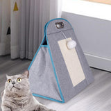 Maxbell Pet Carriers Kitten Carriers Collapsible Portable Tote Cat Carrier Bag Gray
