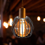 Maxbell Hollow Lampshade Iron Cover Modern Wire Fixture for Hanging Pendant Light