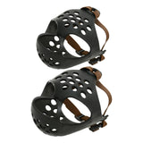 Maxbell Muzzle for Dog Comfortable Flat Faced Muzzle Lightweight Breathable Durable Head 33-37cm