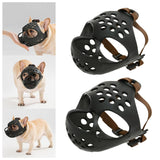 Maxbell Muzzle for Dog Comfortable Flat Faced Muzzle Lightweight Breathable Durable Head 33-37cm