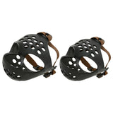 Maxbell Muzzle for Dog Comfortable Flat Faced Muzzle Lightweight Breathable Durable Head 33-37cm