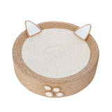 Maxbell Cat Scratching Pad Lounge Round Sisal Mat for Cats to Grind Paws Toys Sturdy Cat