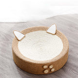 Maxbell Cat Scratching Pad Lounge Round Sisal Mat for Cats to Grind Paws Toys Sturdy Cat