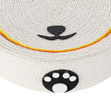 Maxbell Cat Scratching Pad Lounge Round Sisal Mat for Cats to Grind Paws Toys Sturdy Panda