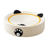 Maxbell Cat Scratching Pad Lounge Round Sisal Mat for Cats to Grind Paws Toys Sturdy Panda