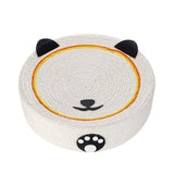 Maxbell Cat Scratching Pad Lounge Round Sisal Mat for Cats to Grind Paws Toys Sturdy Panda