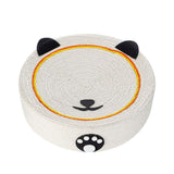 Maxbell Cat Scratching Pad Lounge Round Sisal Mat for Cats to Grind Paws Toys Sturdy Panda