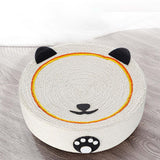 Maxbell Cat Scratching Pad Lounge Round Sisal Mat for Cats to Grind Paws Toys Sturdy Panda