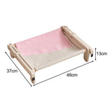 Maxbell Pet Cat Window Perch Lounge Cat Shelf Steady for Indoor Cats Space Saving Grey Pink