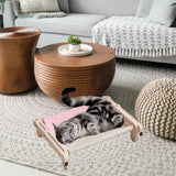 Maxbell Pet Cat Window Perch Lounge Cat Shelf Steady for Indoor Cats Space Saving Grey Pink
