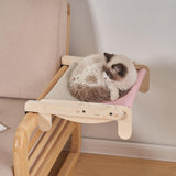 Maxbell Pet Cat Window Perch Lounge Cat Shelf Steady for Indoor Cats Space Saving Grey Pink