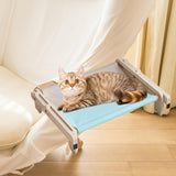 Maxbell Pet Cat Window Perch Lounge Cat Shelf Steady for Indoor Cats Space Saving Grey Blue