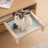 Maxbell Pet Cat Window Perch Lounge Cat Shelf Steady for Indoor Cats Space Saving Grey Blue
