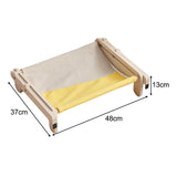 Maxbell Pet Cat Window Perch Lounge Cat Shelf Steady for Indoor Cats Space Saving Grey Yellow