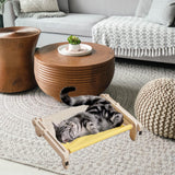 Maxbell Pet Cat Window Perch Lounge Cat Shelf Steady for Indoor Cats Space Saving Grey Yellow