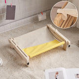 Maxbell Pet Cat Window Perch Lounge Cat Shelf Steady for Indoor Cats Space Saving Grey Yellow